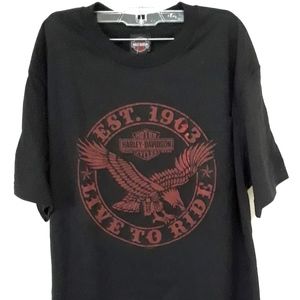 NWT Harley-Davidson TShirt Born to Ride Eagle 2XL
